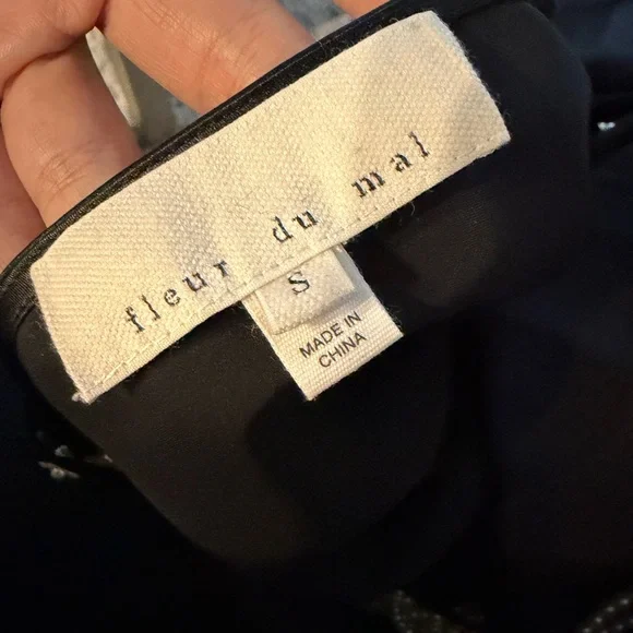 FLEUR DU MAL COWL NECK SLIP WITH PEARL TASSELS - Picture 7 of 8